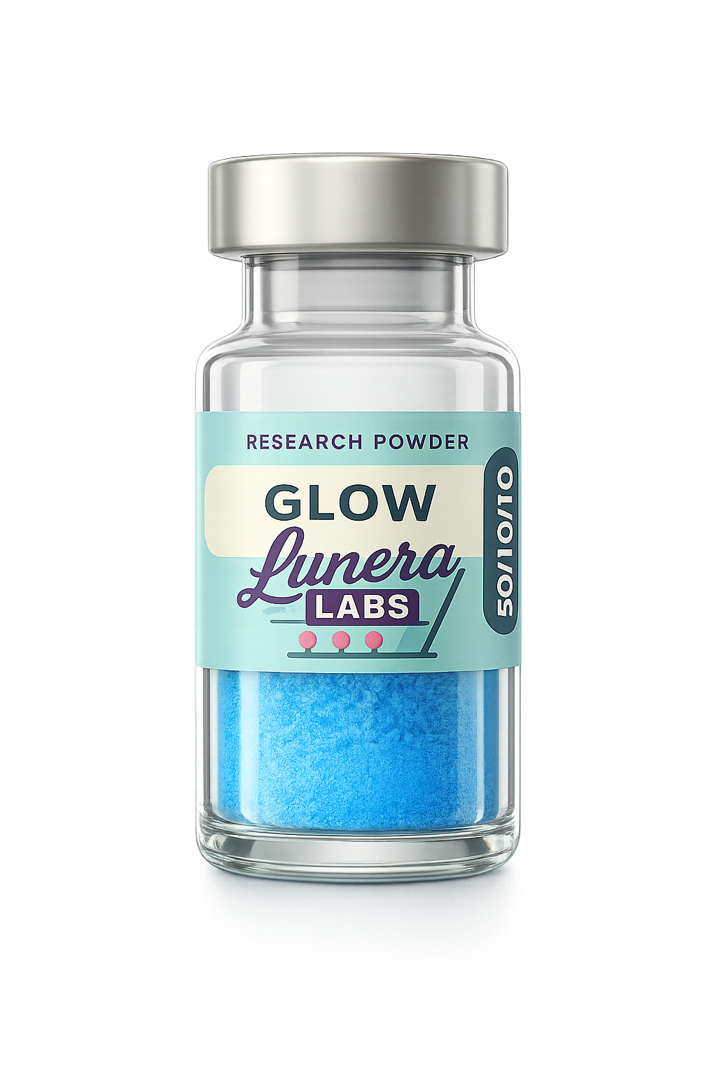 Glow peptide vial